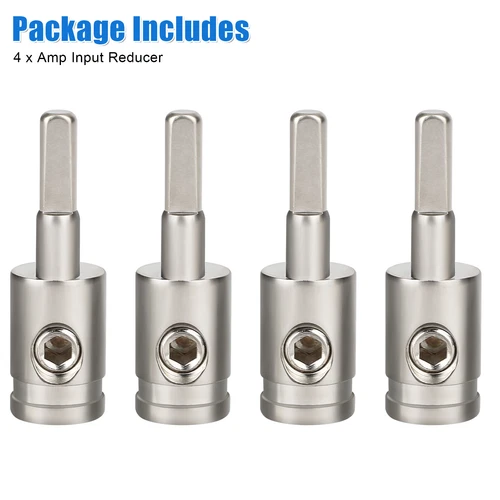 4PCS 4 Gauge to 8 Gauge Amp Input Reducer Wire Reducer Power/Ground Input Reduce - Picture 11 of 11