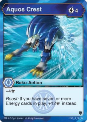 Bakugan Pro Armored Elite Aquos Crest ENG_4_SR_AV