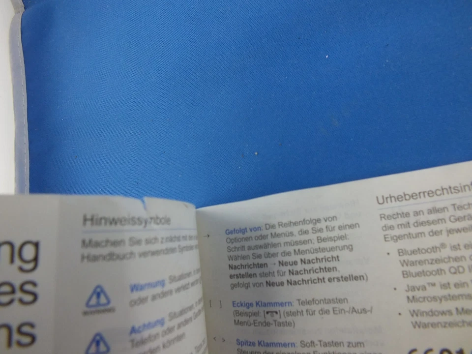 Original Samsung SGH B2100 Benutzerhandbuch Bedienungsanleitung Anleitung Deutsc - Bild 3 von 4