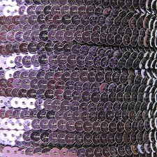 Sequin Stitched Trim 4mm ~ Deep Purple Shiny Metallic ~ Made in USA