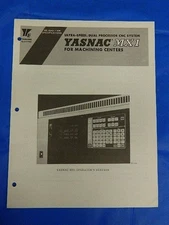 YASKAWA YASNAC MX1 DUAL PROCESSOR CNC SPECIFICATION BOOKLET SIE-C843-7.30B