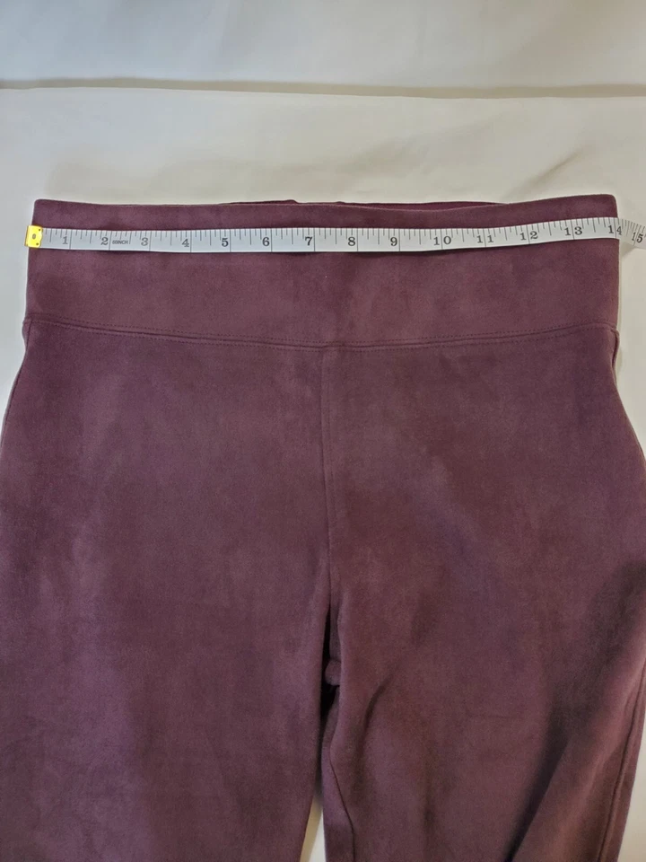 Leggings david lerner granate imitación gamuza, talla S Foto 2 de 4