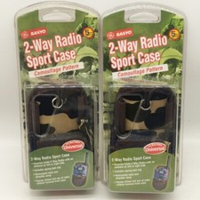 Camouflage Sanyo 2 Way Radio Sport Cases Lot Of 2 New