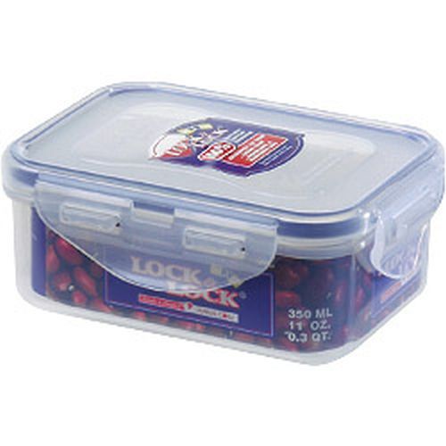Lock and & Lock Food Storage Container Rectangular 350ml-137x104x53mm HPL806