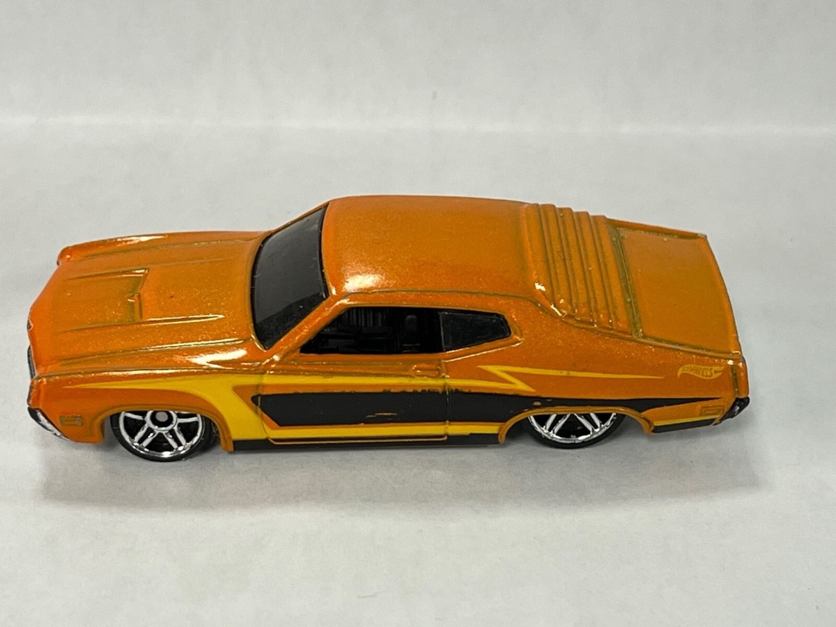 Hot Wheels Flames - 2007 Mattel '70 Ford Torino Orange 1:64