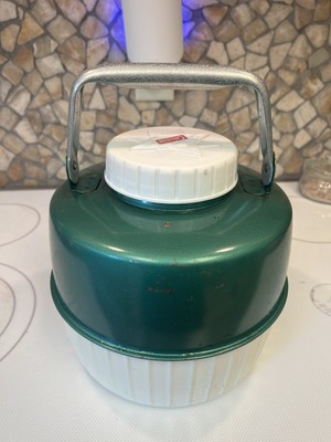 Vintage 1965 Coleman Diamond Badge Green Gallon Thermos Water Jug 