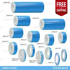 OCEAN BLUE Roll PIN STRIPE Car Striping Line TAPE Decal Adhesive Vinyl Sticker