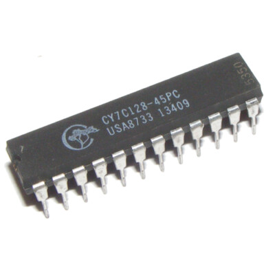 CY7C128-45PC  SRAM, 2KX8, 45ns, CMOS, DIP24