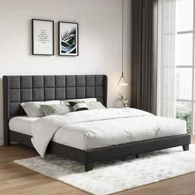 iiadさま SONGESAND bed frame with 2 storage boxes, white, Full/Double
