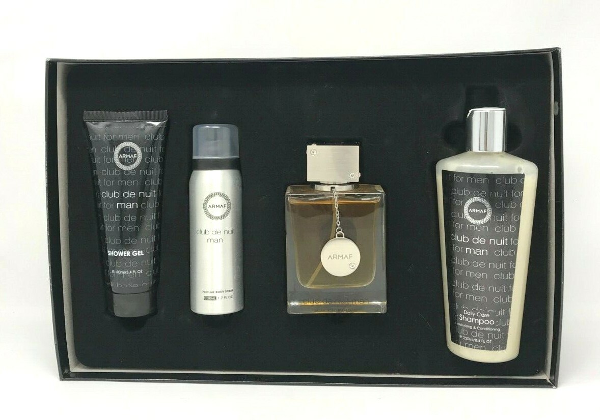 Armaf メンズ香水セット Armaf Club De Nuit for Men 4 Pieces Gift Set Hard Box | eBay