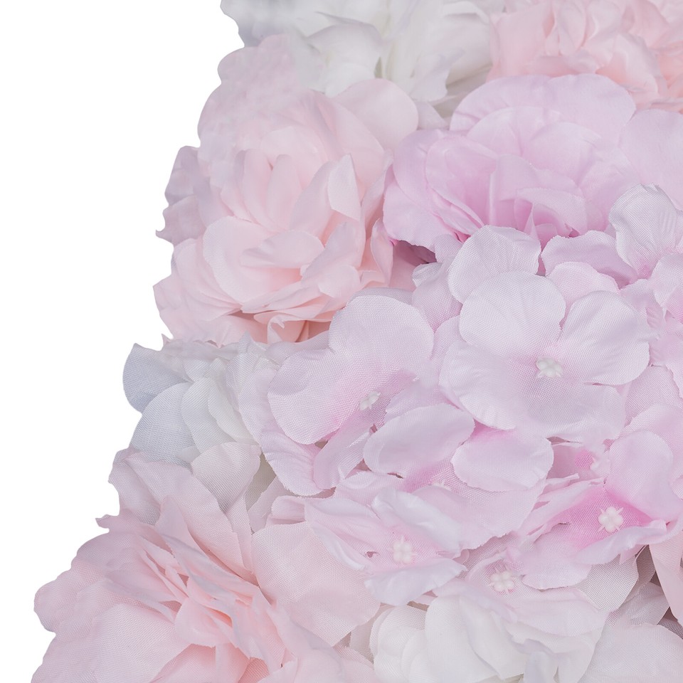 12 pcs Artificial Hydrangea Flower Wall Panel Party Garden Wedding