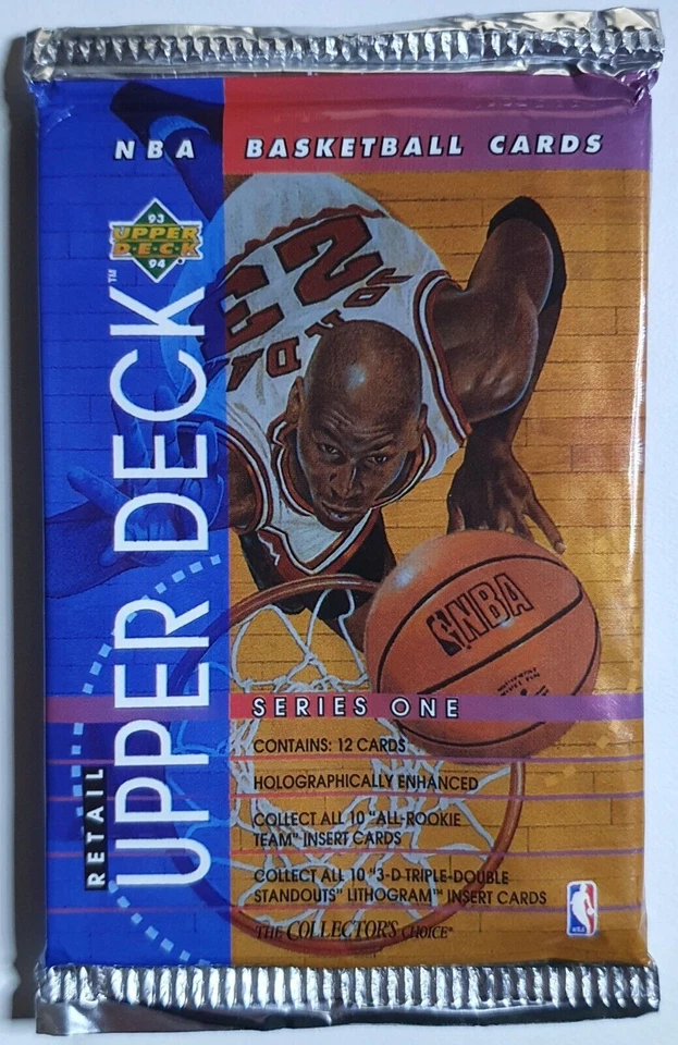 Serie de baloncesto de la NBA Upper Deck 1993-94 paquete al por menor - paquetes sellados de fábrica Foto 2 de 3