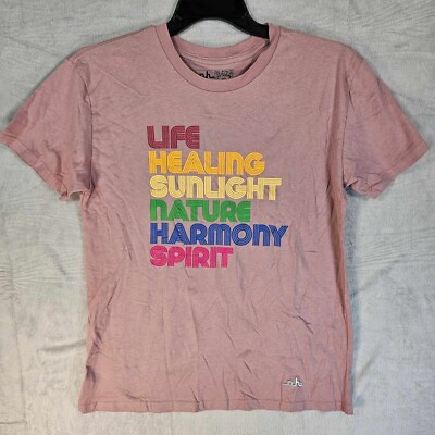The Phluid Project Graphic T-Shirt Adult Small Short Sleeve Stretch Dark Pink