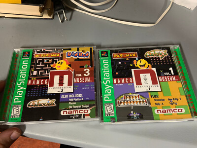 Sony Playstation- PS1- Namco Museum Vol 1 & Vol 3 CIB