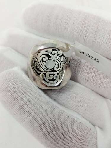 Indonesian SS 925/18K Swirl Ring N5597 - Picture 2 of 8