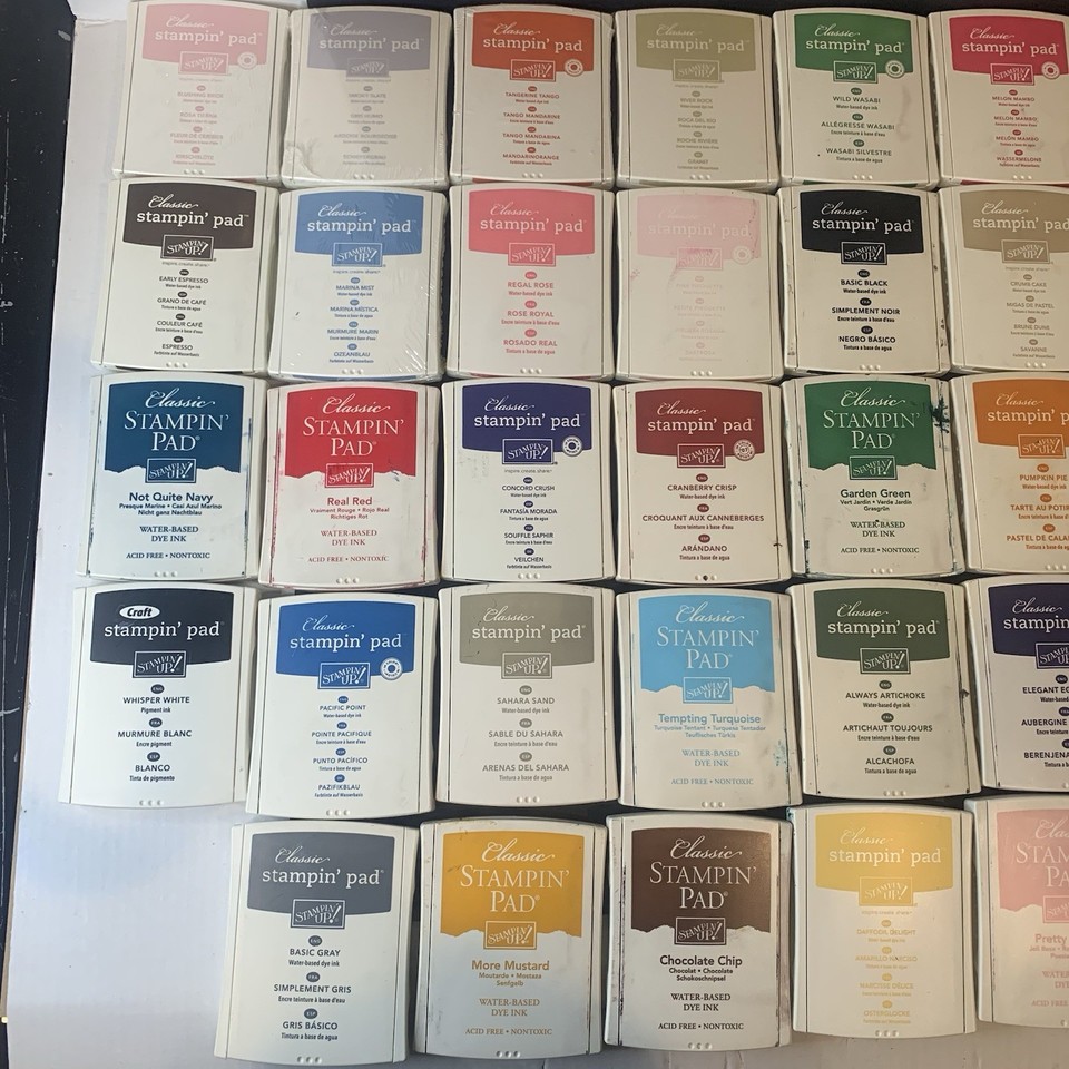 Stampin' Up! Classic Stampin' Pad, Ink Pads Only, Lot of 48 Colors USED ...