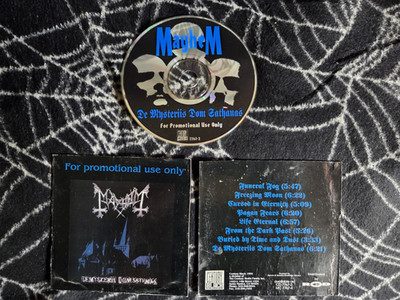 Mayhem De Mysteriis Dom Sathanas LIMITED PROMO cd heavy black death Emperor