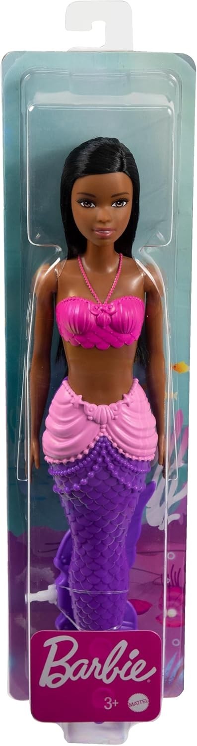 Barbie Dreamtopia sirène violette, poupée magique Mattel pour enfants