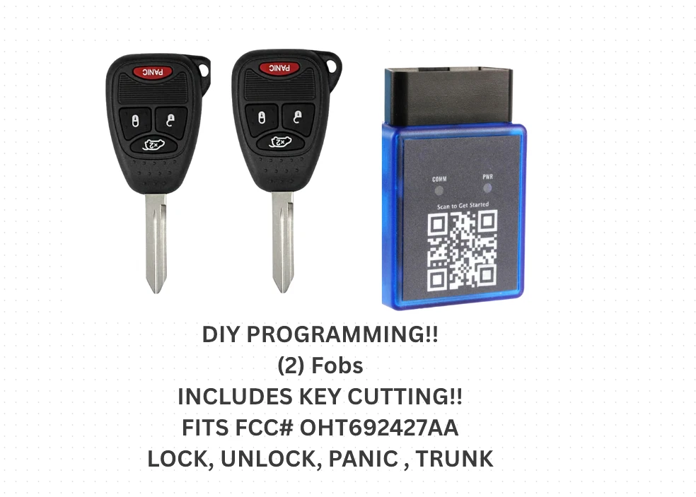 DIY PAIR FOR Chrysler 300 REMOTE KEY OHT692427AA PROGRAM YOURSELF!! - product detail image 1
