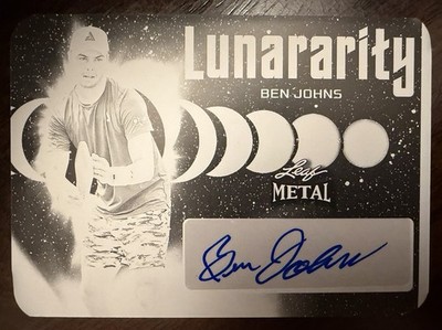 BEN JOHNS Rookie Autograph 2024 Leaf Metal Pickleball Lunarity #d 1/1