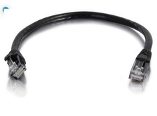 C2G 1m Cat6 Booted Unshielded (UTP) Network Patch Cable - Black, compatible