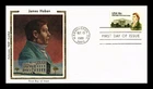US COVER JAMES HOBAN WHITE HOUSE ARCHITECT FDC COLORANO SILK CACHET