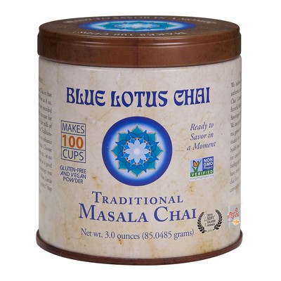 Blue Lotus Chai Tea - Traditional Masala - Makes 100 3 Ounce (Pack of 1) 