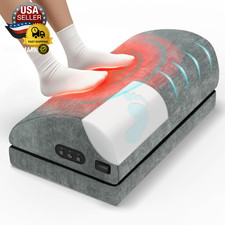 Heated Foot Rest for under Desk at Work, Foot Stool with Vibration Massage, 2 He