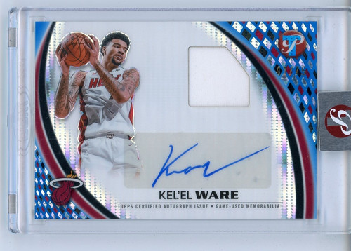 2025-26 Topps Pristine Kel'El Ware Blue Refractor Jersey Auto #41/75 (AH)