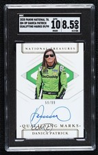 2020 National Treasures Qualifying Marks 59/99 Danica Patrick SGC 8.5 Auto sq1