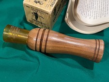 '71 Tapón Amarillo HERTER'S Nº 377 NUMARA Goose Call en caja con manual de llamadas