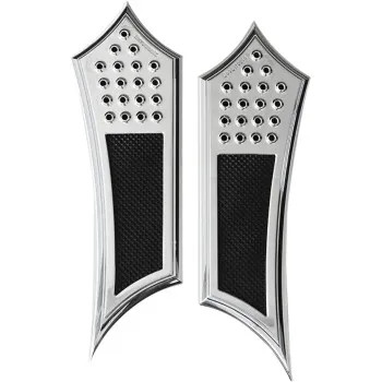 Accutronix Chrome w Rubber Fr Floorboard for Ultra Limited CVO 14-21