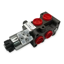  Hydraulic Solenoid Diverter Valve 12V DC 6 ports selector 13 GPM 3600 PSI SAE 8