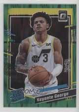 2023 Panini Donruss Optic Rated Rookie Green Shock Prizm Keyonte George #223 5l1