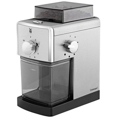 WMF Stelio elektrische Kaffeemühle Edition, Cromargan Edelstahl, 110 W, rostfrei