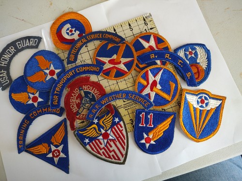 WW2 Era Air Force Patches Lot of 18 