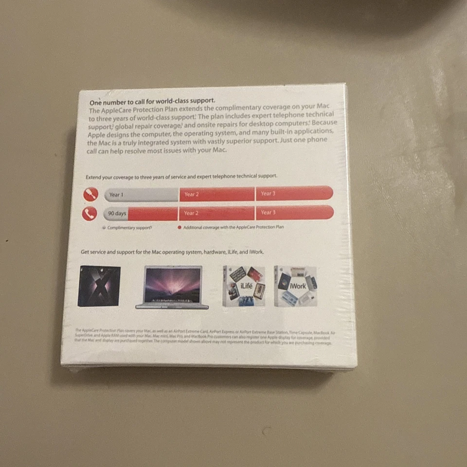 APPLE CARE PROTECTION PLAN, MAC PC 607-3517 AUTO ENROLL BRAND NEW FACTORY SEAL - Image 2 of 3