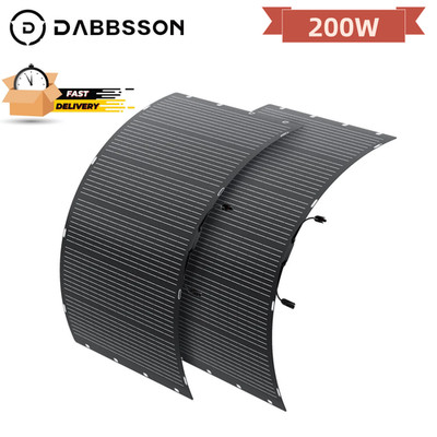 Dabbsson Flexibles Solarpanel 400W Solarmodul für Wohnmobil Balkonkraftwerk IP68