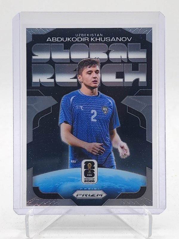 ABDUKODIR KHUSANOV 2026-27 PANINI PRIZM FIFA WORLD CUP GLOBAL REACH #21 Q6027