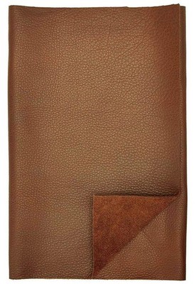 Brown Cow Leather Fabric 12x24 Inches 100 Genuine for Crafts and Accessories