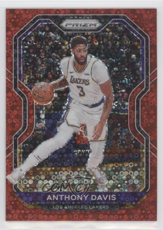 2020-21 Panini Prizm Fast Break Red Prizm 31/125 Anthony Davis #109 q2x