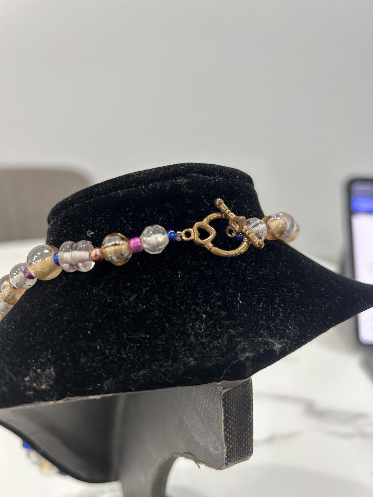 Boho Multicolor Glass Beaded Statement Necklace B… - image 2