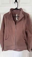Lululemon Women  s Scuba Stretch Fleece Funnel Zip Up TWILIGHT ROSE Sz XS/S