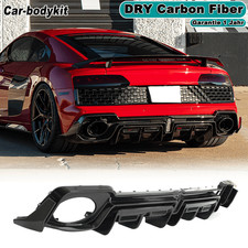 Dry Carbon Heck Stoßstangen Diffusor Heckdiffusor Passt für Audi R8 V10 2022-25