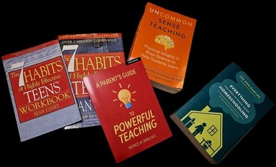 Homeschool & Teen Success Bks 7 Habits + Workbook  Teaching parent Guides  