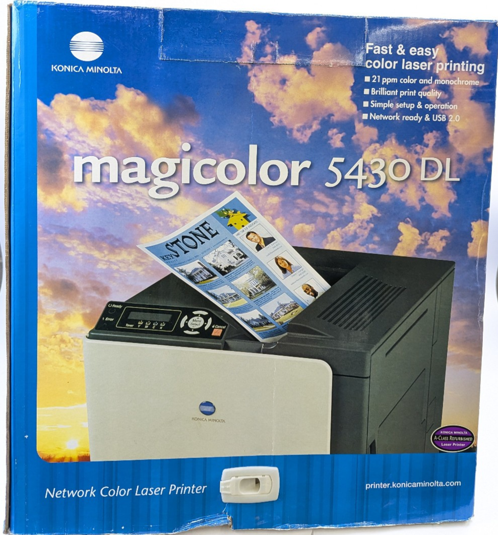 Konica Minolta Magicolor 5430 DL Workgroup Laser Printer
