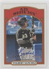 2021 Topps Heritage Minor League Edition Real One Yolbert Sanchez Auto 1y9