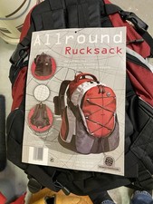 NEU: World Traveller Allround Rucksack – Rot/Schwarz/Grau