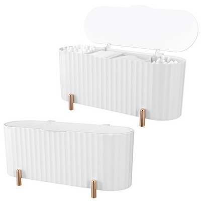  2 Pcs Schminkaufbewahrungen Organizer Behälter Für Make-up-Puder