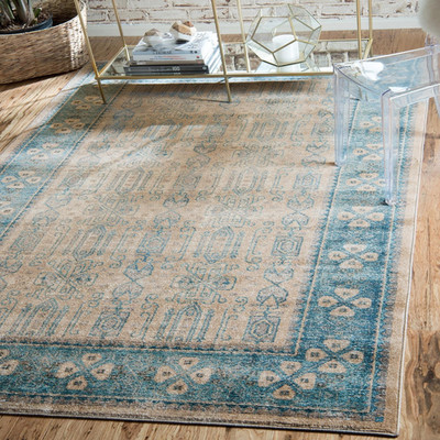 Unique Loom Salzburg Collection Area Rug - Aigen 4 1 X 6 1 Rectangle Beige/